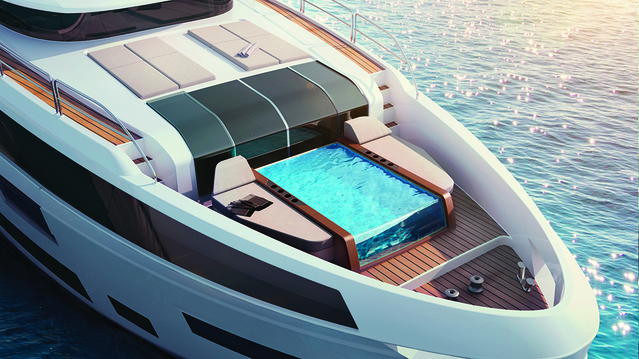 Sirena’s New Pocket Superyacht Sports Two Pools, a Beach Club and a Lavish Master Suite