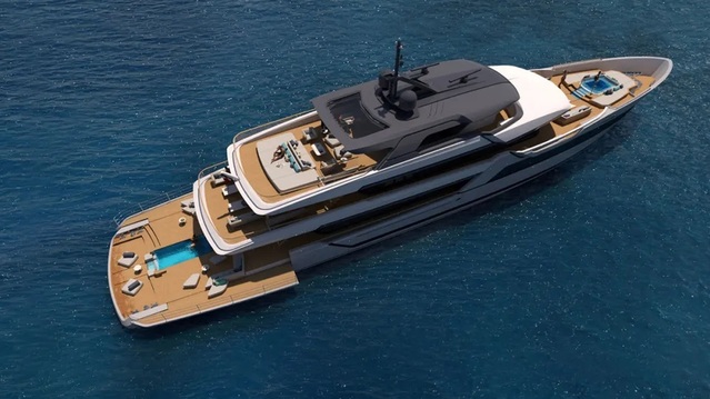 This New 157-Foot Superyacht Has Its Own Infinity Pool and Jacuzzi