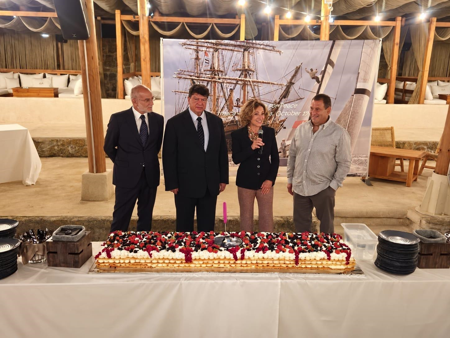 Record turnout for the Regatta for Peace: 24 boats sailed from Larnaca to Ayia Napa in the first European leg on the road to the America's Cup in Naples