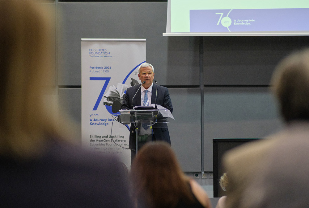 Education and upskilling of the NextGen Seafarers at the focus  of the Eugenides Foundation event at Posidonia 2026